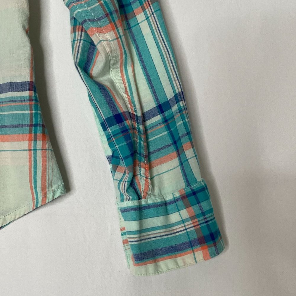 4/$25 The North Face Shirt Cotton Plaid Long Sleeve Button Down Womens Sz S - Picture 6 of 12